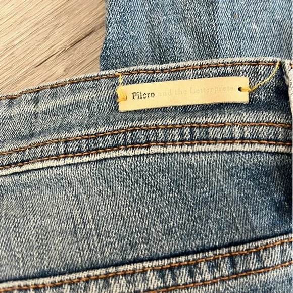 Pilcro and the Letterpress Distressed Blue Slim Jeans - Picture 5 of 5